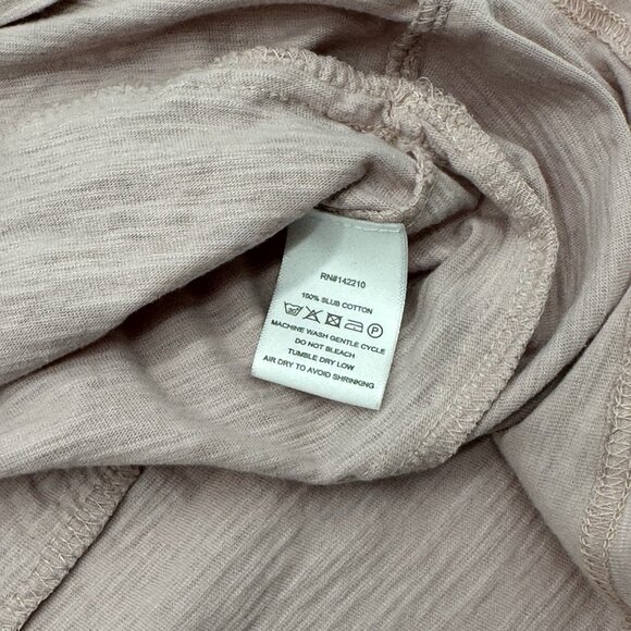 MerSea Women’s One Size Pink Half Sleeve Peplum Slub Tee Top Ruffle Hem Blouse - Picture 5 of 9